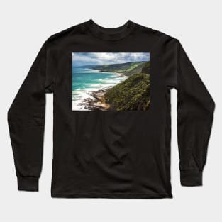 Coastline west of Lorne Long Sleeve T-Shirt